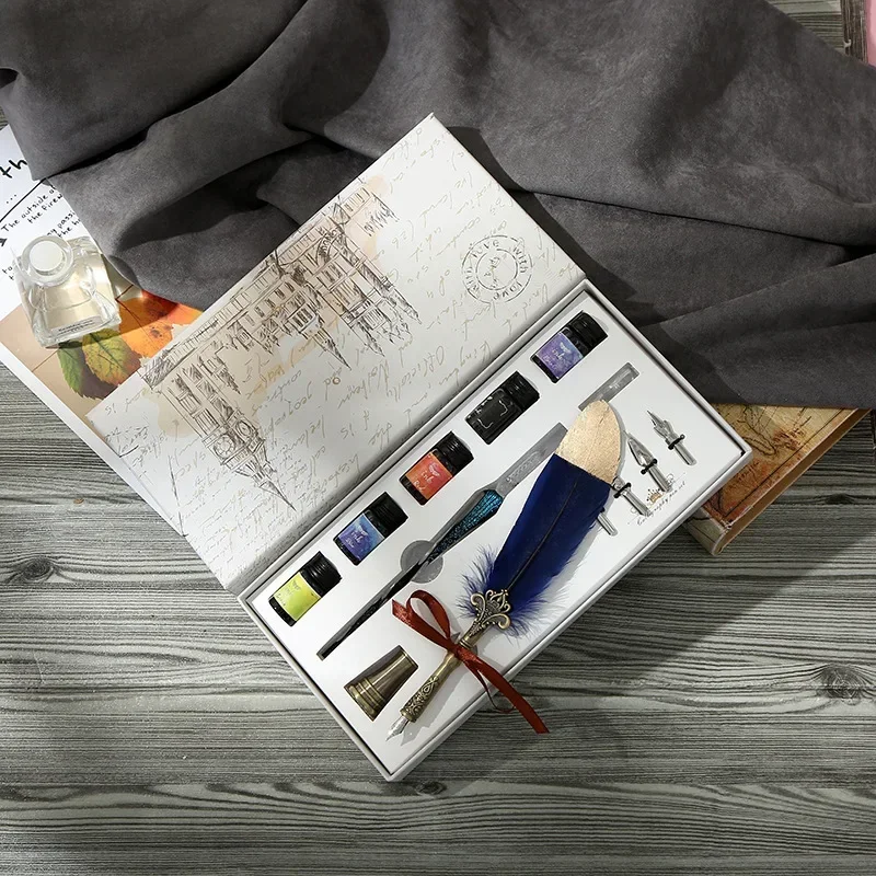 Glass Dip Pen Calligraphy Ink Set - 1 шт. стеклянная ручка с чернилами