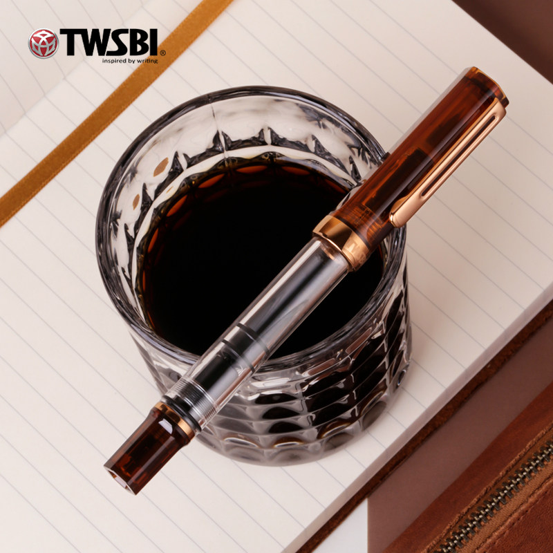Fountain Pen Piston Filler Large Ink - Ручка-фонтан TWSBI ECO Coffee Brown с