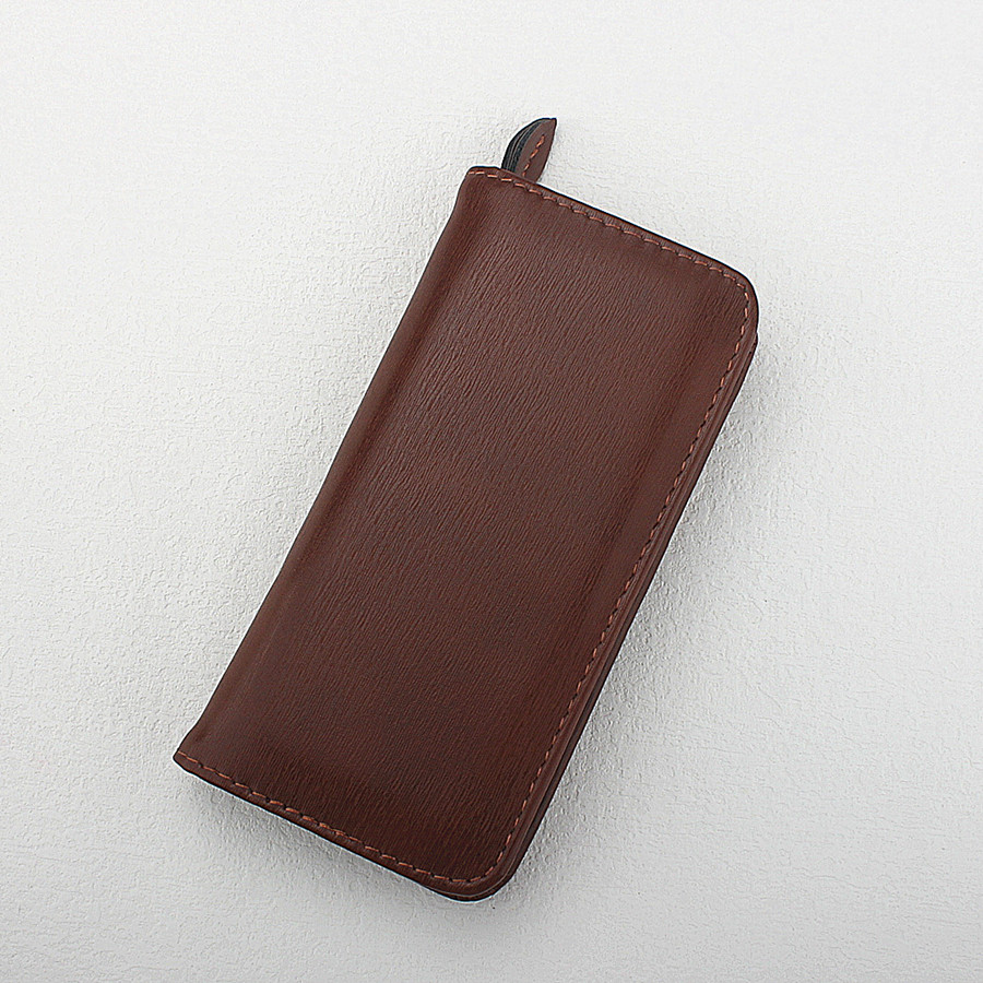 Leather Fountain Pen Case 3 Slots Pouch - Футляр для перьевых ручек из искусственной
