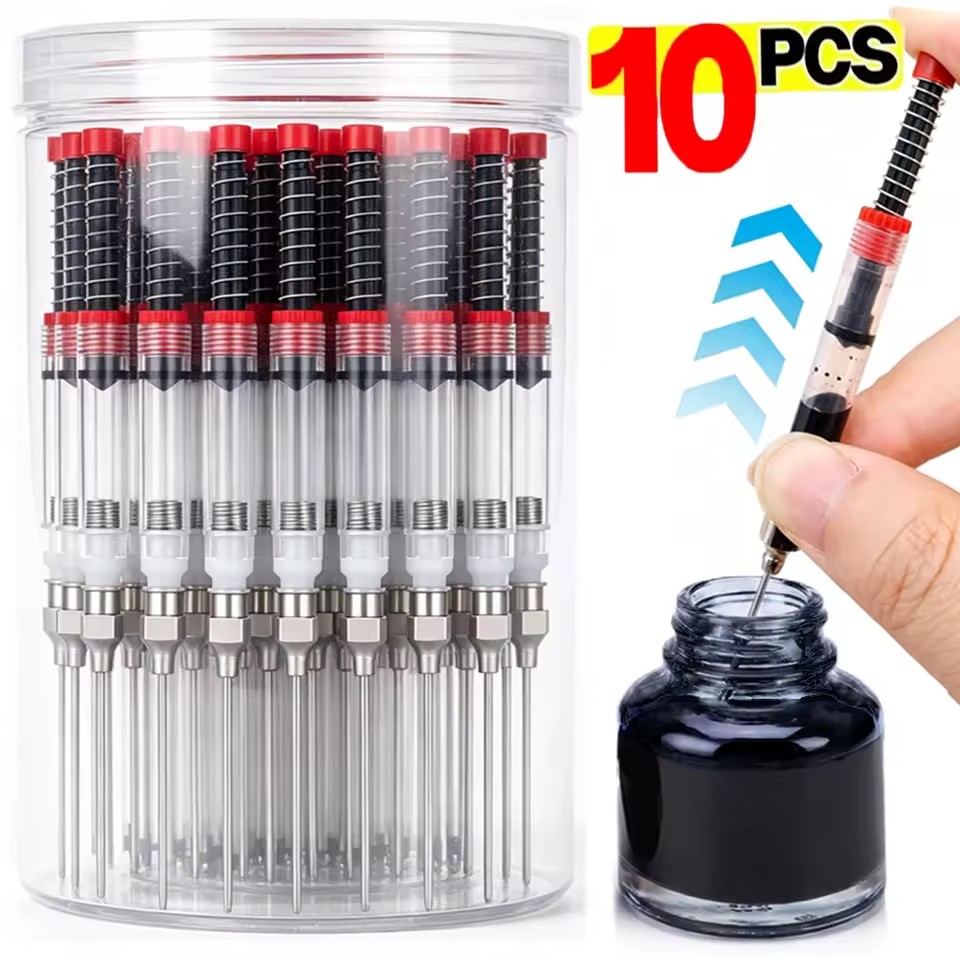 Fountain Pen Converter Ink Suction - 10-1 шт. шприц для заправки перьевых