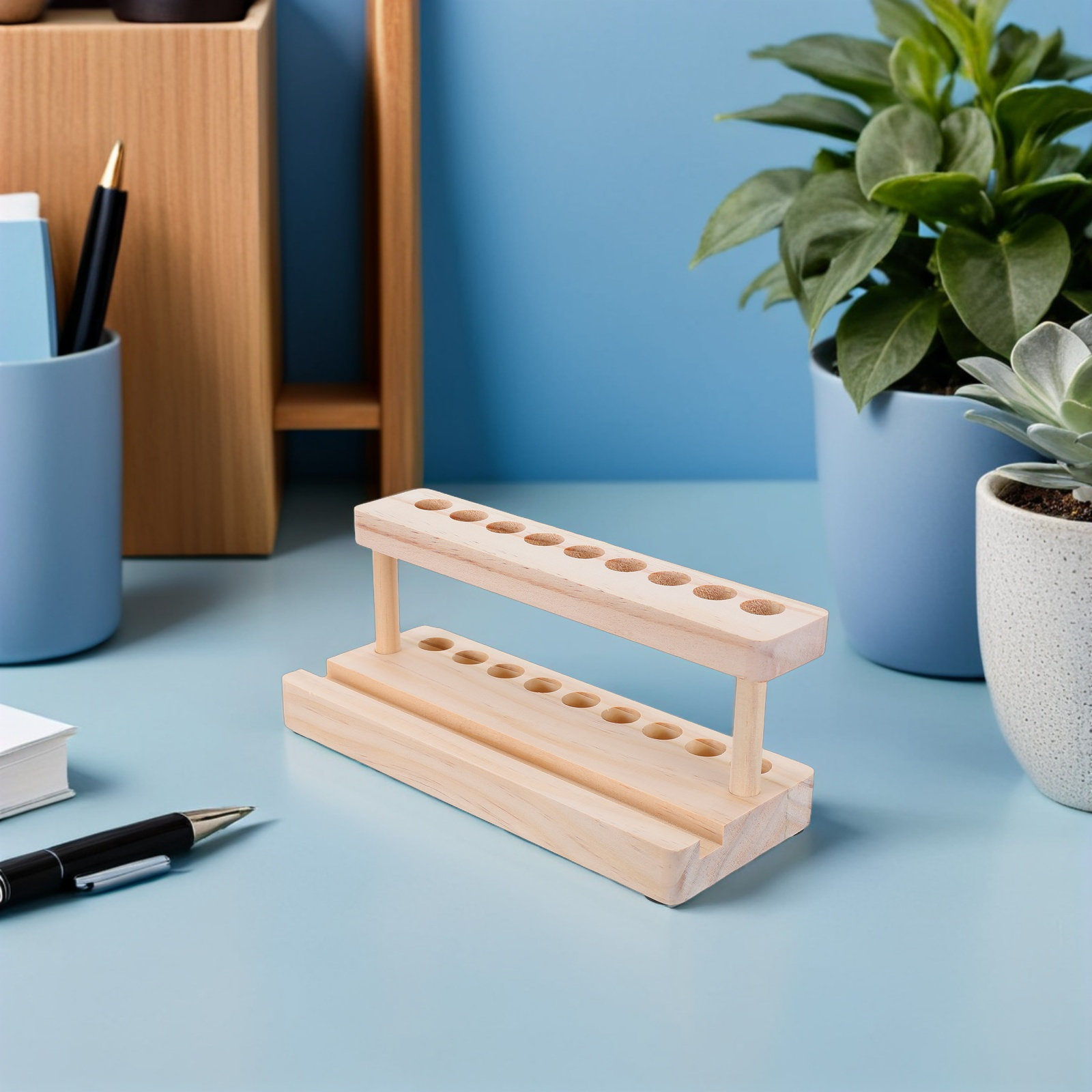 Деревянная подставка для телеф – обзор и цена Wooden Fountain Pen Desk Stand Holder