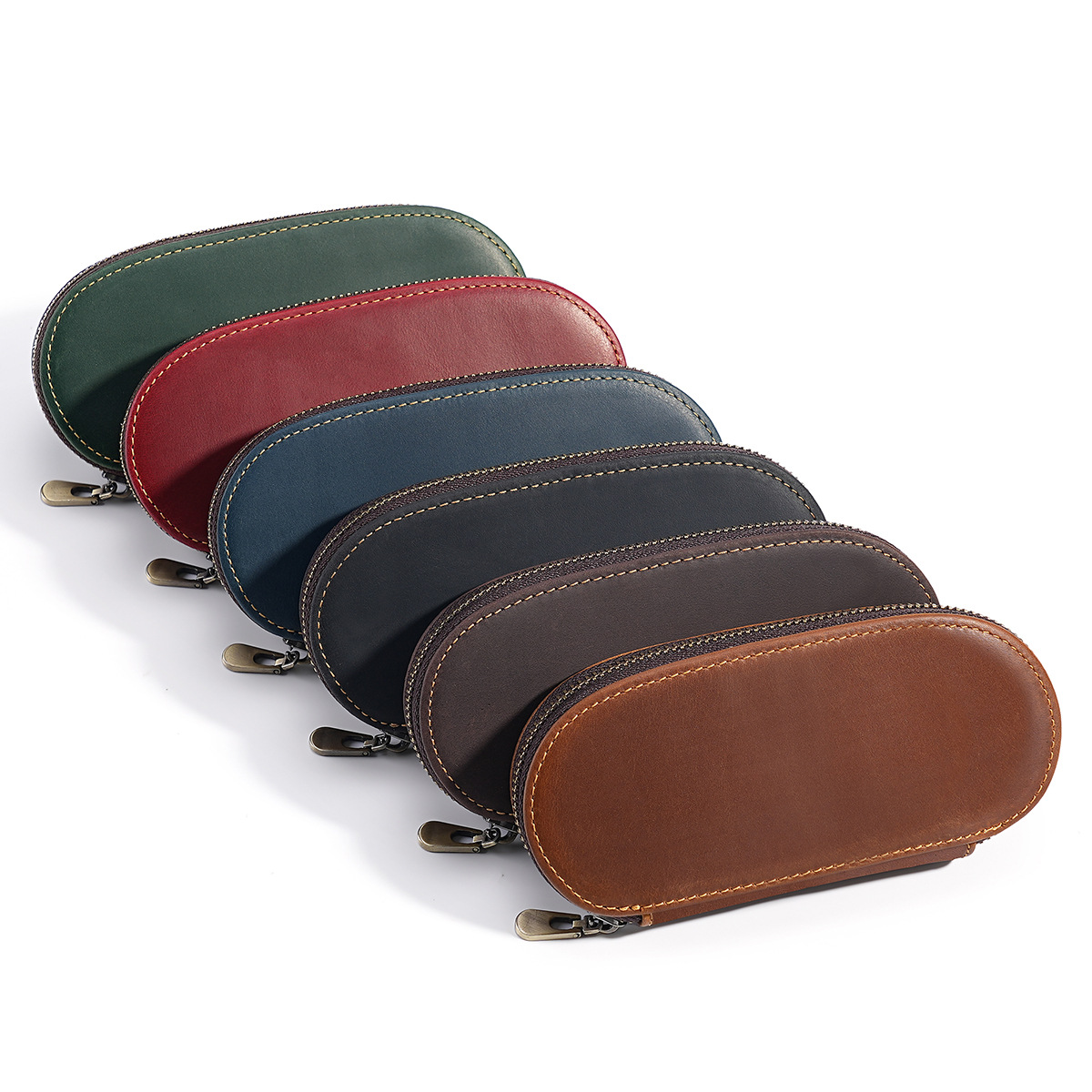 Ретро-футляр для ручек на 3 сл – обзор и цена Leather Fountain Pen Case 3 Slots Pouch
