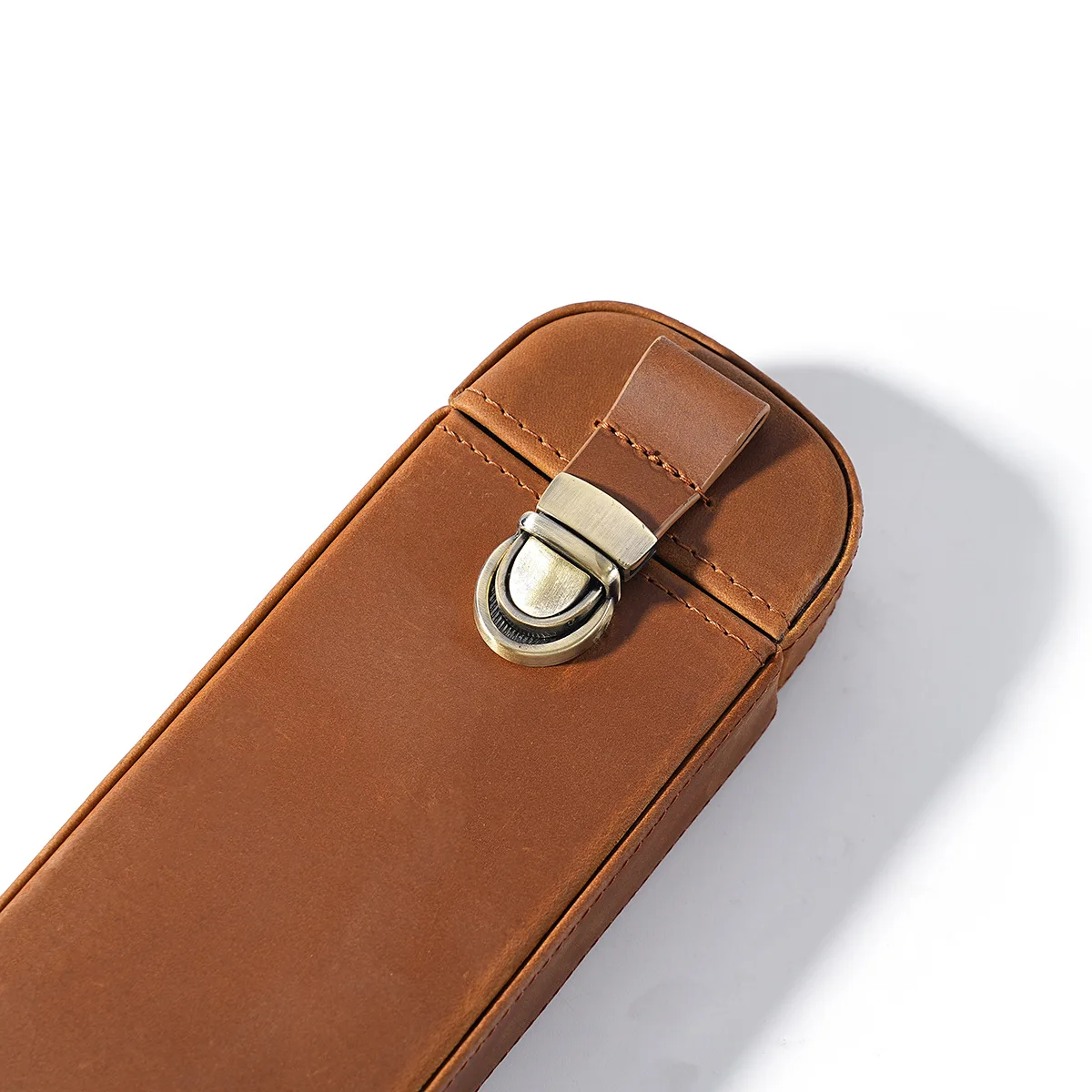 Кожаный футляр ручной работы с – обзор и цена Leather Fountain Pen Case 3 Slots Pouch