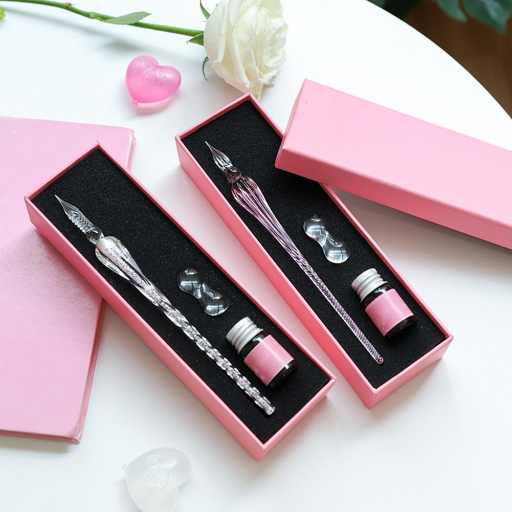 Набор стеклянных перьевых руче – обзор и цена Glass Dip Pen Calligraphy Ink Set