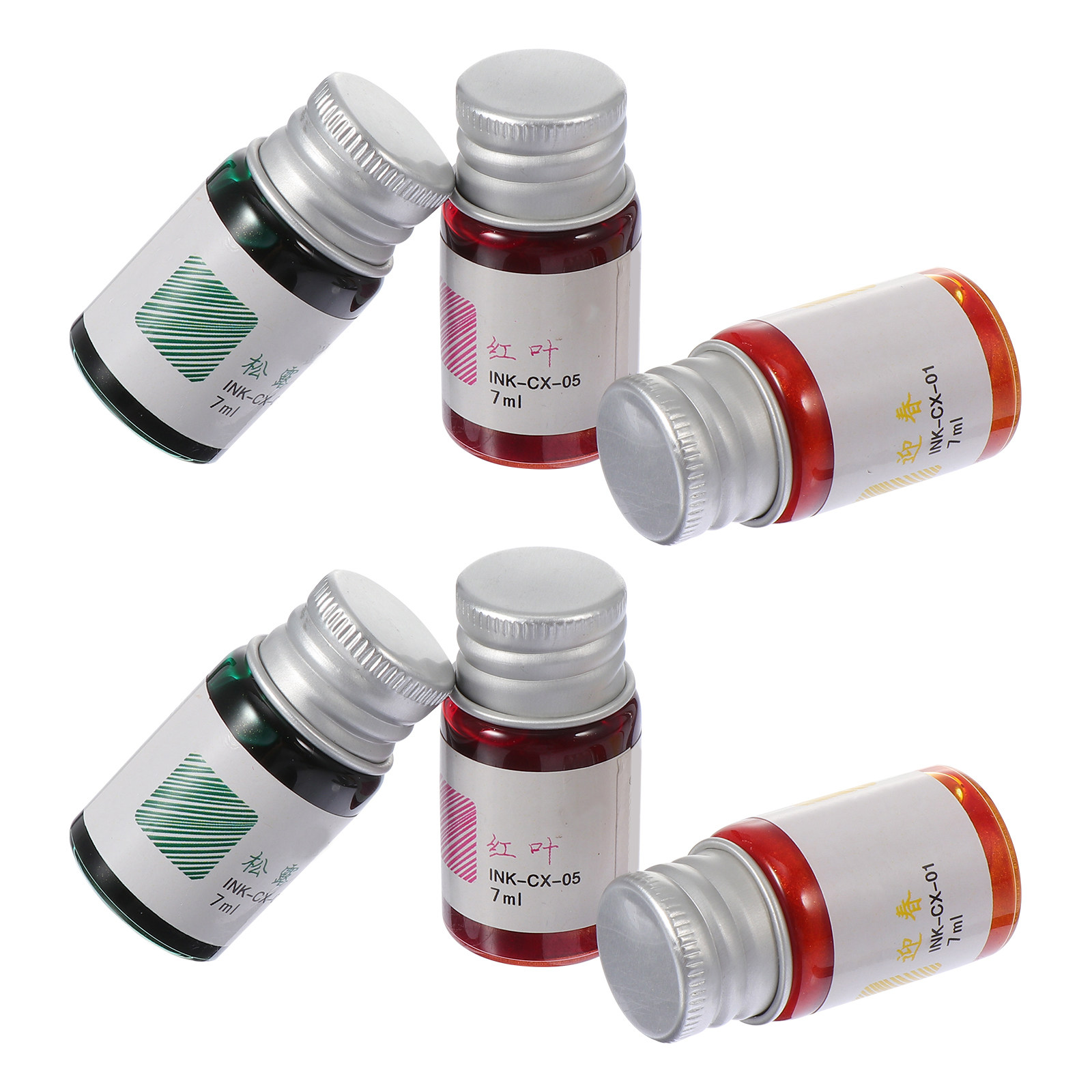 Набор из 6 винтажных чернил дл – обзор и цена Glass Dip Pen Calligraphy Ink Set