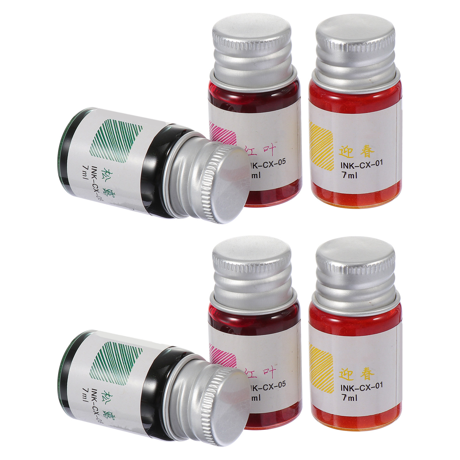 Набор из 6 винтажных чернил дл – обзор и цена Glass Dip Pen Calligraphy Ink Set