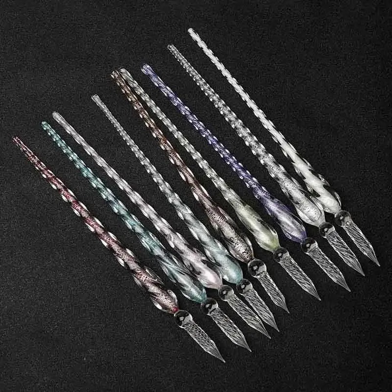 Набор перьевых ручек из хруста – обзор и цена Glass Dip Pen Calligraphy Ink Set