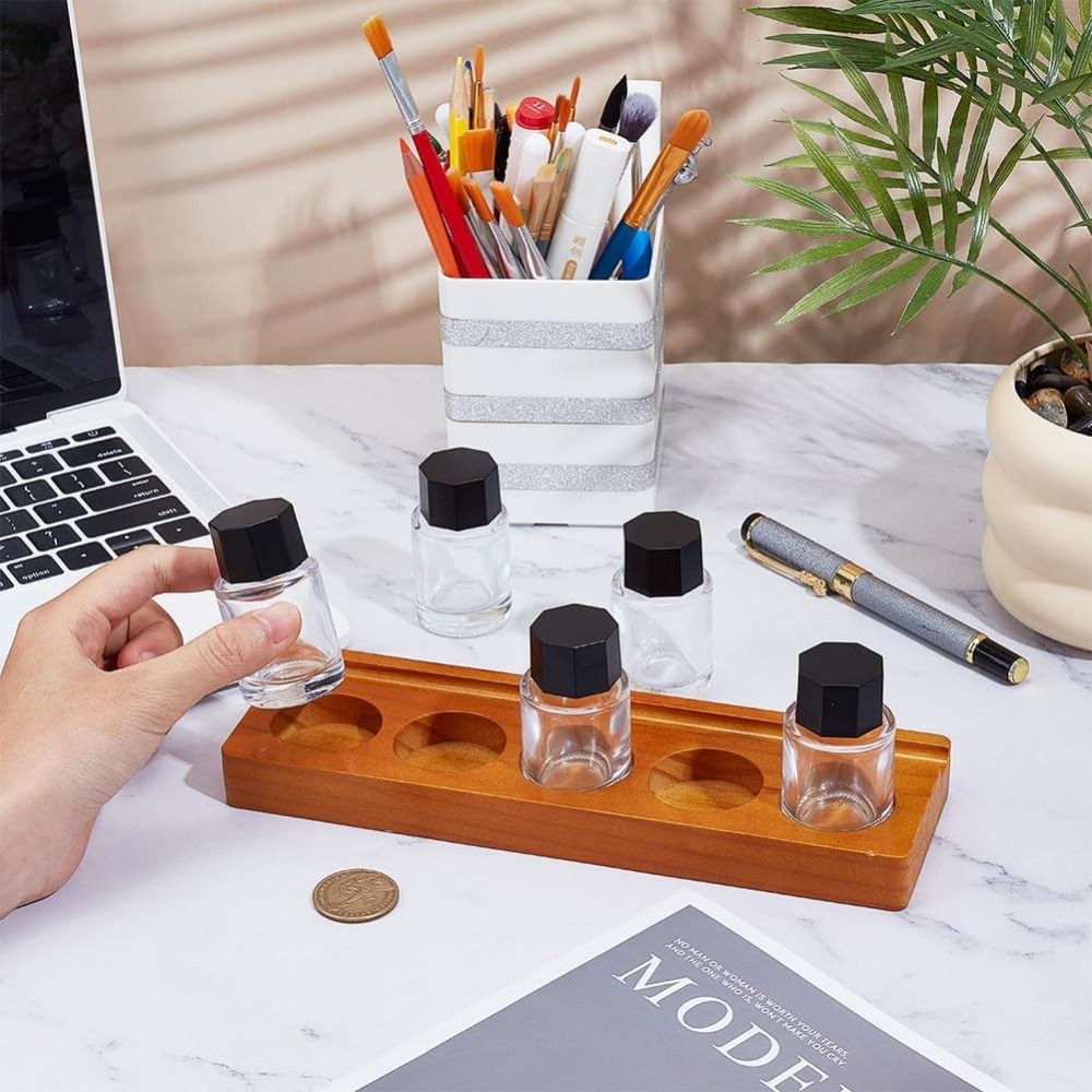 Набор из 5 деревянных подставо – обзор и цена Wooden Fountain Pen Desk Stand Holder