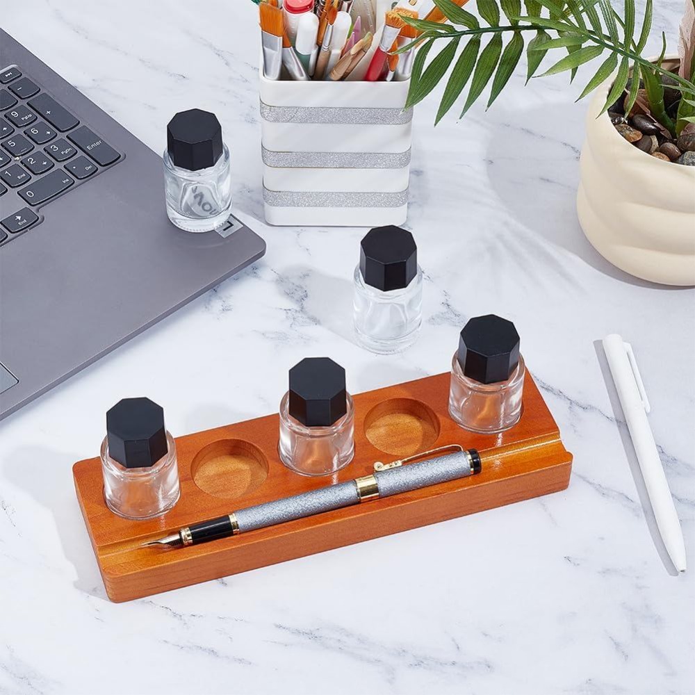 Набор из 5 деревянных подставо – обзор и цена Wooden Fountain Pen Desk Stand Holder