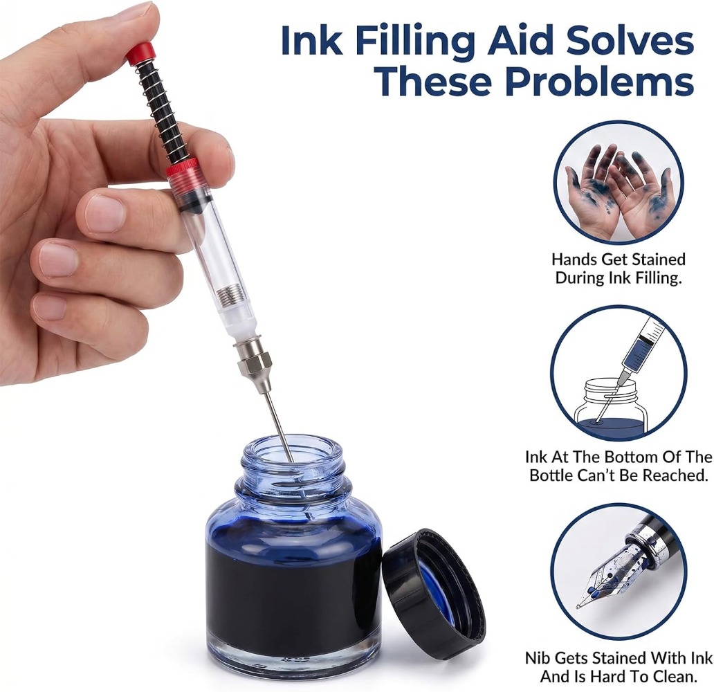 1-10 шт. шприц для заправки че – обзор и цена Fountain Pen Converter Ink Suction