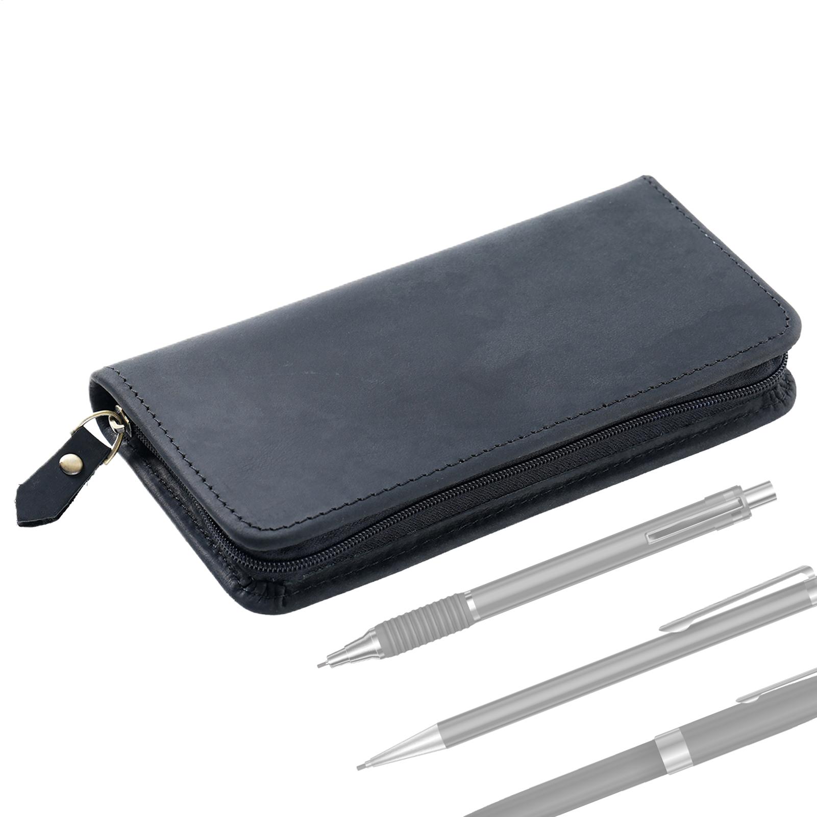 Кожаный чехол для ручек на 3 с – обзор и цена Leather Fountain Pen Case 3 Slots Pouch