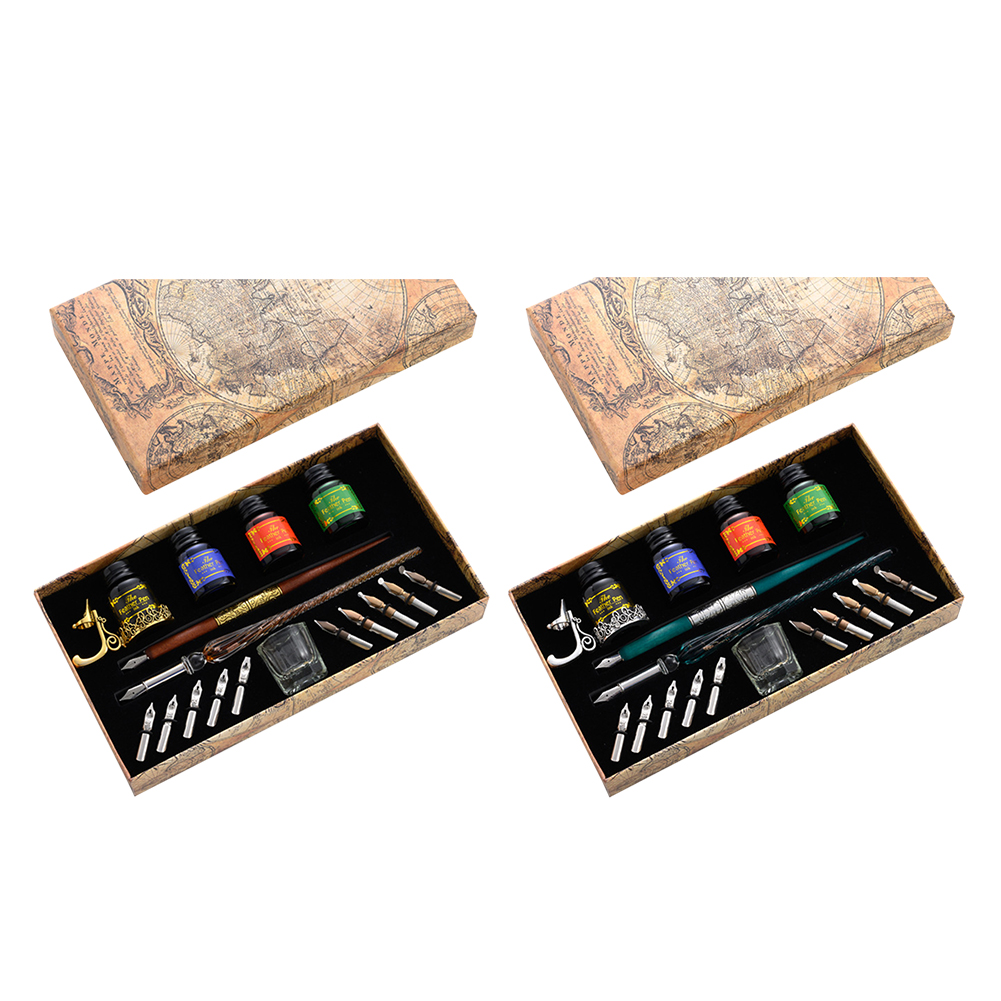 Европейская перьевая ручка в с – обзор и цена Glass Dip Pen Calligraphy Ink Set