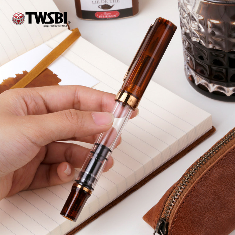 Ручка-фонтан TWSBI ECO Coffee  – обзор и цена Fountain Pen Piston Filler Large Ink