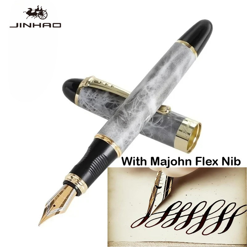 Ручка-перо JINHAO X450 с гибки – обзор и цена Fountain Pen Calligraphy Flex Nib