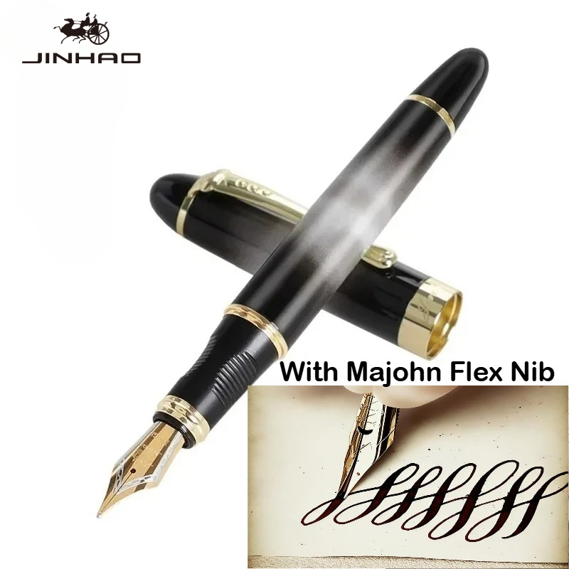 Ручка-перо JINHAO X450 с пером – обзор и цена Fountain Pen Calligraphy Flex Nib