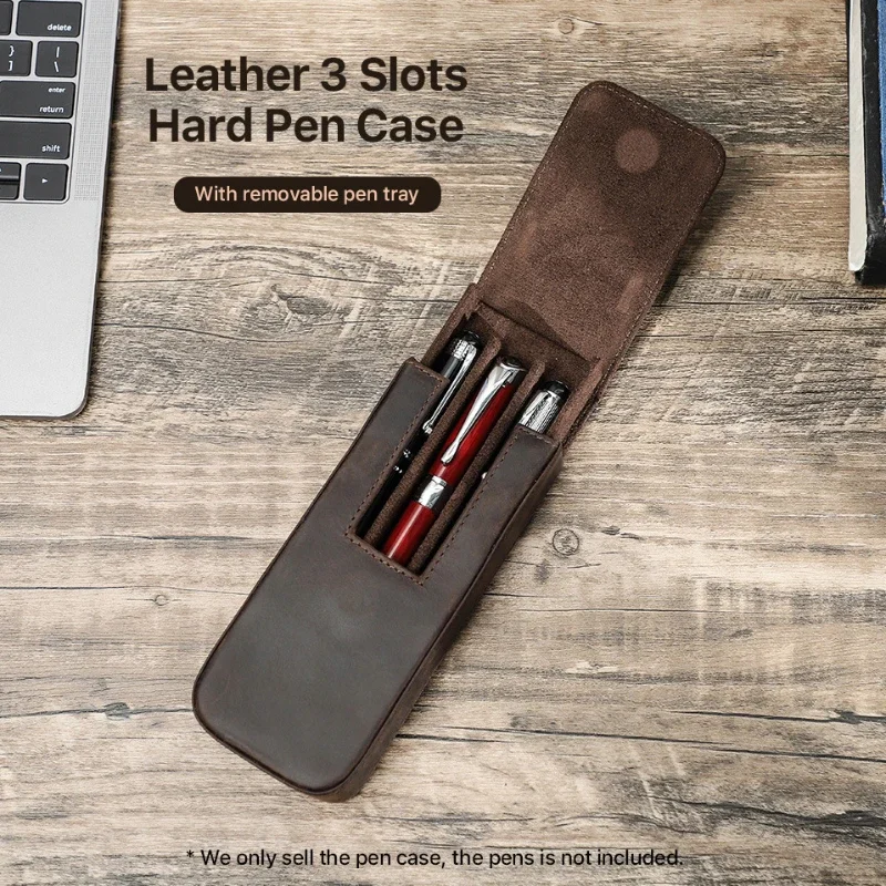 Роскошный чехол для перьевой р – обзор и цена Leather Fountain Pen Case 3 Slots Pouch
