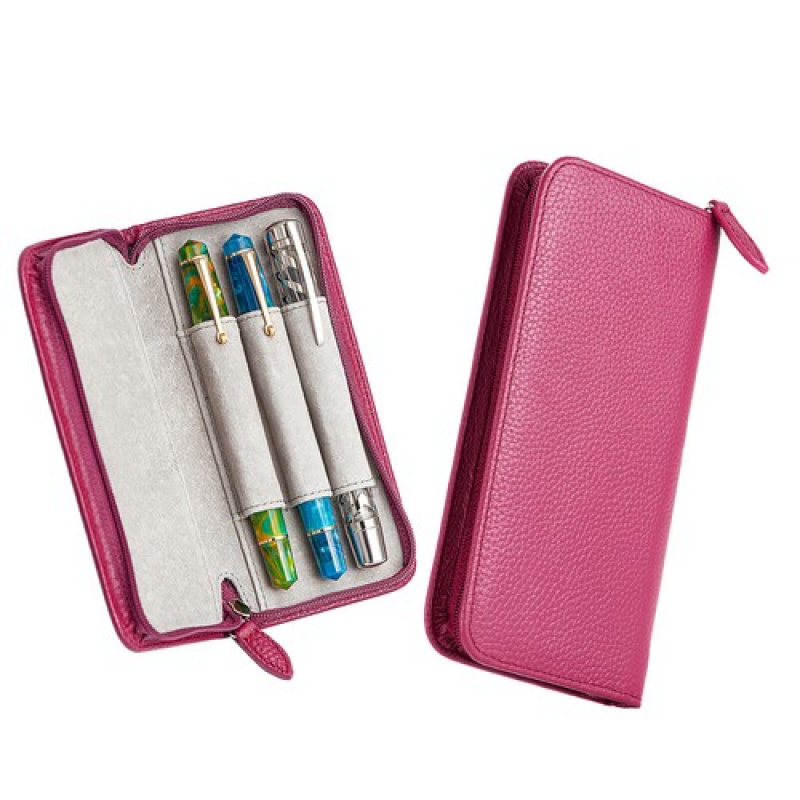 Чехол для перьевой ручки из на – обзор и цена Leather Fountain Pen Case 3 Slots Pouch
