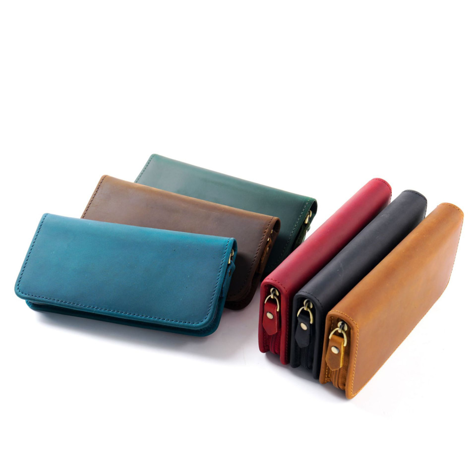 Кожаный чехол для ручек из нат – обзор и цена Leather Fountain Pen Case 3 Slots Pouch