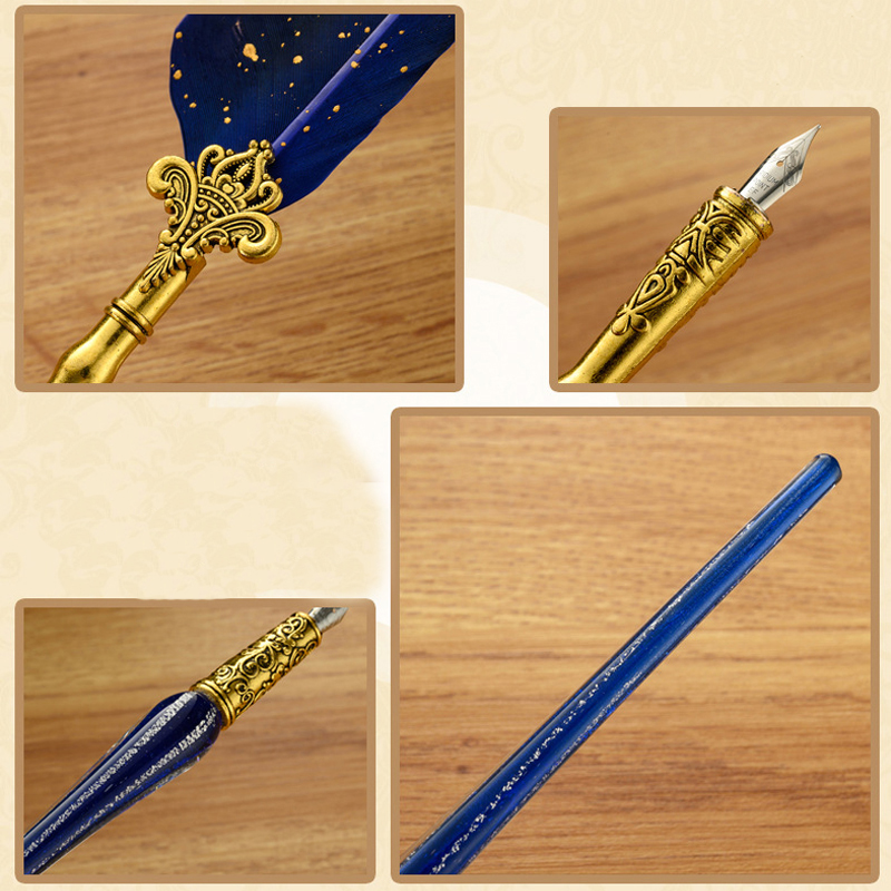 Классические стеклянные ручки, – обзор и цена Glass Dip Pen Calligraphy Ink Set