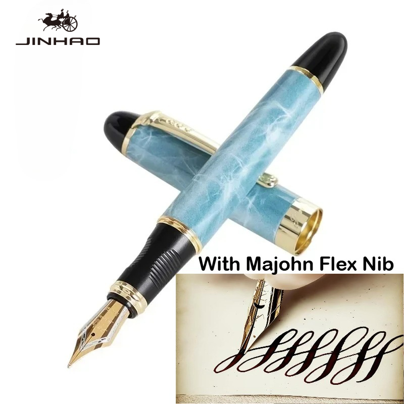 Металлическая перьевая ручка J – обзор и цена Fountain Pen Calligraphy Flex Nib