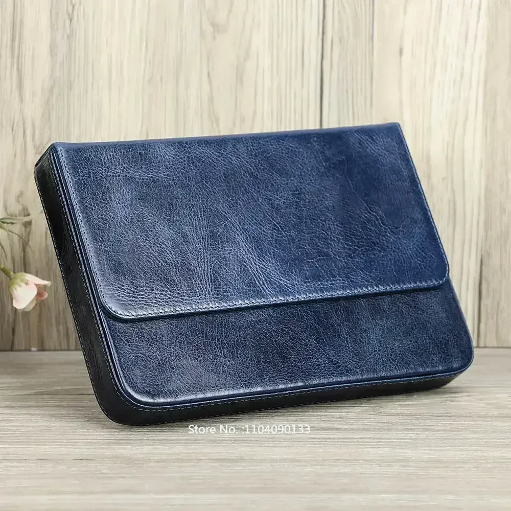 Элитный футляр для ручек из на – обзор и цена Leather Fountain Pen Case 3 Slots Pouch