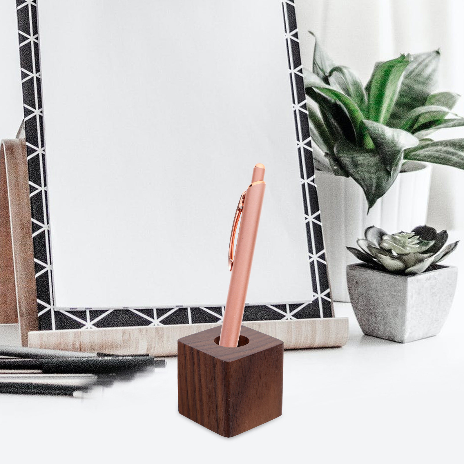 Подставка для ручек из орехово – обзор и цена Wooden Fountain Pen Desk Stand Holder